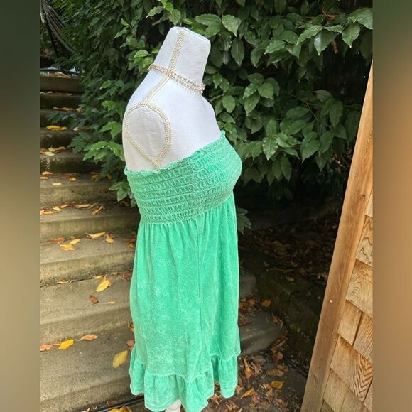 Vintage Y2K Mint Green Juicy Couture Terrycloth Mini Dress - Picture 4 of 8